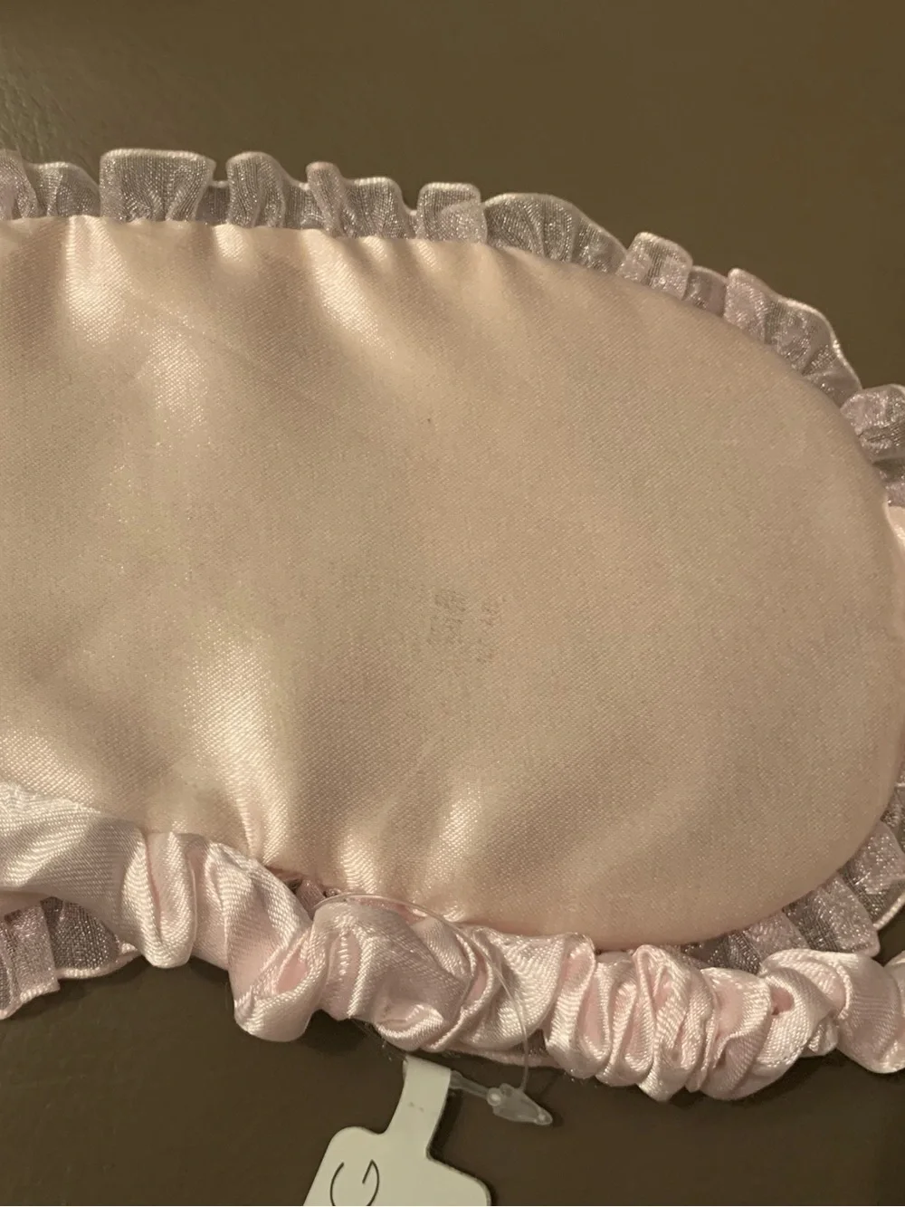 Icing Pink Satin 'Wake Me For Prosecco' Sleep Mask with Gold Lettering